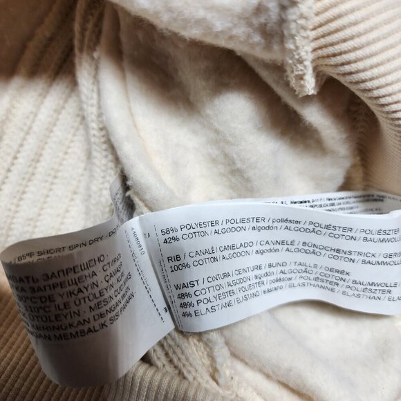 MNG Mango Knit Sweater White Cotton Long Sleeve Turtleneck Oversized Pullover - Picture 6 of 8